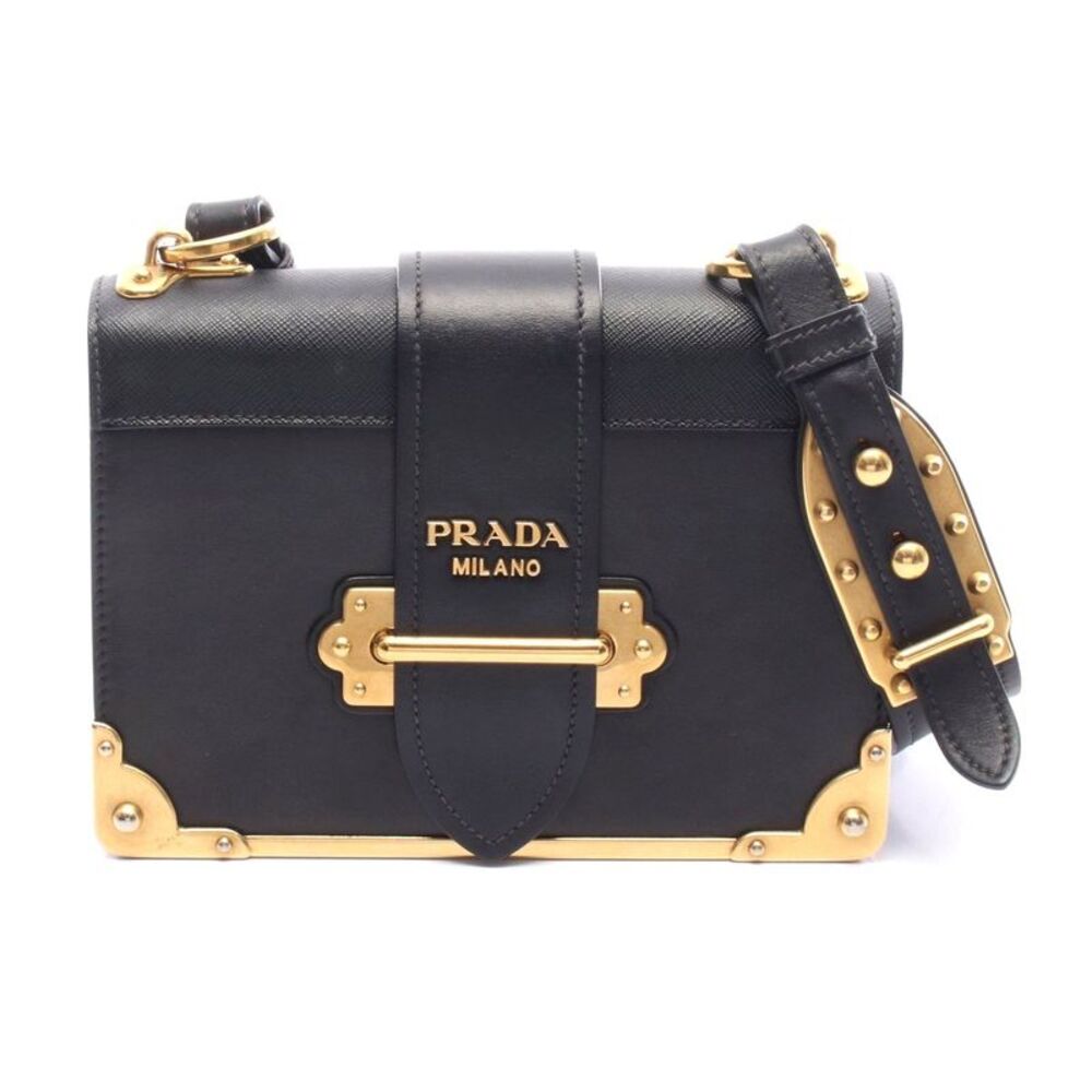 Prada Cahier Saffiano Leather Shoulder Bag